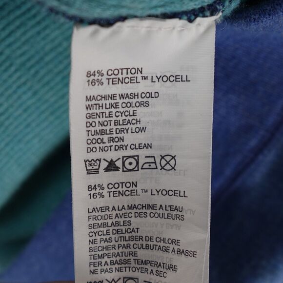 Tommy Bahama Reversible Pull Over Sweater Men's Medium Blue/Green 1/4 Zip Luxury - Picture 7 of 9